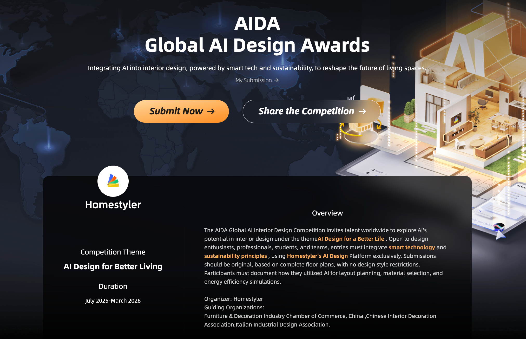 15,000+ submissions and counting: AIDA Global AI Interior Design Competition ignites the future of design